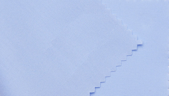 Plain blue cotton shirting fabric