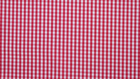 Red Gingham Check shirting fabric