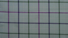  Green and Purple Brushed Cotton country check tattersall fabric