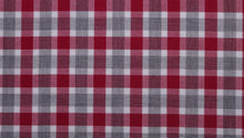  Red and Grey Brushed Cotton country check tattersall fabric