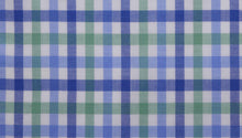  Blue and Green Brushed Cotton country check tattersall fabric