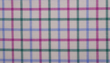  Pink and Green Brushed Cotton country check tattersall fabric