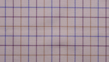  Blue and Plum Brushed Cotton country check tattersall fabric