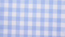  Sky Blue Gingham Check shirting fabric