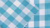 Teal Gingham Check shirting fabric