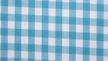  Teal Gingham Check shirting fabric