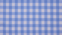  Light blue gingham cotton shirting fabric