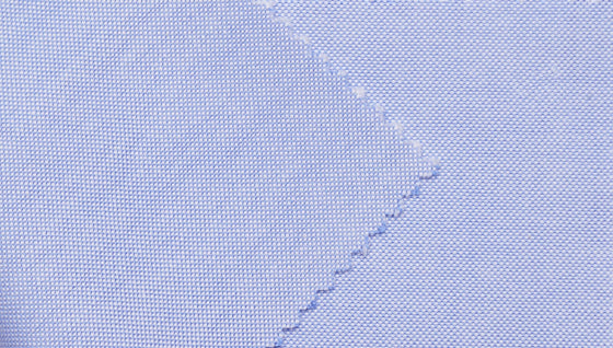 Blue Oxford cotton shirting fabric